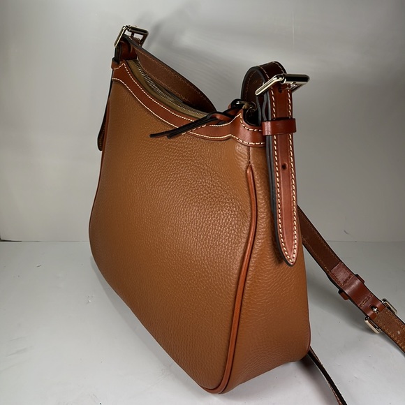Dooney & Bourke Brown Leather Crossbody Shoulder Bag - Picture 6 of 15